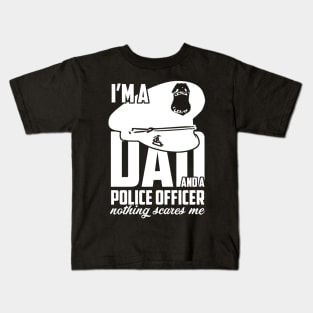 Fathers Day 2018 Police Officer Dad Gift Police Officer Dad Gift Kids T-Shirt